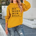 thumbnail image 4 of Ma Mama Mom Bruh Hoodies for Women 2025 Long Sleeve Casual Graphic Hooded Sweatshirt with Pockets Pullover Tops, 4 of 5
