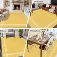 thumbnail image 5 of Pure Yellow Area Rug 5x7 FT, Non Slip Bedroom Throw Carpet, Simple Solid Color Washable Soft Floor Carpet Non-Shedding Rug for Dining Room Bedside Classroom Desk, 5 of 9