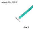 thumbnail image 2 of Uxcell Silicone Wire 26 AWG Stranded Green Spool 15m Electrical Tinned Copper Wire for Car Model, 2 of 6