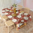 thumbnail image 3 of Pioneer Flower Floral Print Pattern Rectangle Tablecloth 60"x120", Waterproof Polyester Table Cloth, Wipeable Spillproof for Dining Camping Indoor Outdoor, 3 of 6