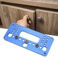 thumbnail image 3 of Drill Guide Durable Hole Punch Woodworking Jig Punch Locator Woodworking Operations For Positioning 08610A Type Blue, 3 of 8
