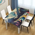 thumbnail image 3 of Yayeee Tablecloths for Rectangular Tables 60 x 90 inch Party Table Cover, Evening Mountain Road, 3 of 6