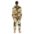 thumbnail image 4 of FORMRS Onesies Pajama for Adults Unisex Hoodie Winter Jumpsuit One Piece Sleepwear, Sizes S-2XL, Bright Floral, 4 of 7