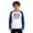 Blue, variant on Kids America 250th Anniversary Raglan Shirt 1776-2026 Patriotic Long Sleeve Baseball Tee for Boys 4th of July Independence Day