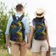 thumbnail image 4 of Balery Cute Blue Frog Mochila Clásica Impresa Básica para Viaje, Mochila Escolar Resistente al Agua, Mochila de Lona con Correas Ajustables-Medium, 4 of 5