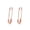 Rose Gold, variant on Sterling Silver Safety Pin Earrings