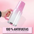 thumbnail image 3 of Credrink Vaso Térmico de Acero Inoxidable de 40oz con Aislamiento al Vacío de Triple Capa, con Pajita, Asa y Correa para el Hombro - Degradado Blanco Rosa, A Prueba de Fugas, Libre de BPA, 3 of 5