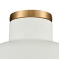 thumbnail image 4 of Elk Home 10-Inch Wide Lewellen Semi Flush Mount, Matte White, 4 of 5