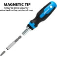thumbnail image 5 of NEIKO 10082A Security Bit Set and Ratcheting Screwdriver | 101 Piece Set | Chrome Vanadium Steel | Screwdriver Bit Set Phillips, Tamperproof Torx Bits, & Flat | 1/4" Hex Shank Magnetic Bit Holder, 5 of 7