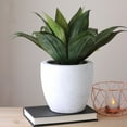 thumbnail image 2 of Northlight 13" Agave Artificial Potted Plant - Green, 2 of 6