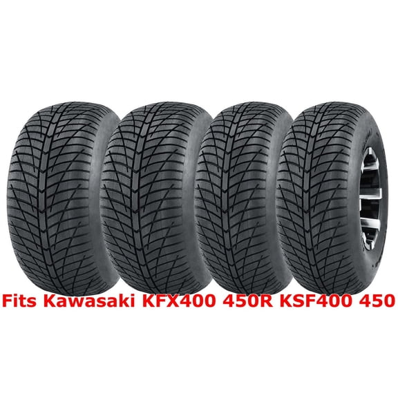 Set 4 21x7-10 & 20x10-9 Kawasaki KFX400 450R KSF400 450 Hi-speed ATV tires