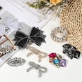 thumbnail image 5 of Uxcell Rhinestone Shoe Clips, 1 Pair Detachable Classic Fashion Sparkling Bow Heels Accessories Decoration Silver, 5 of 7