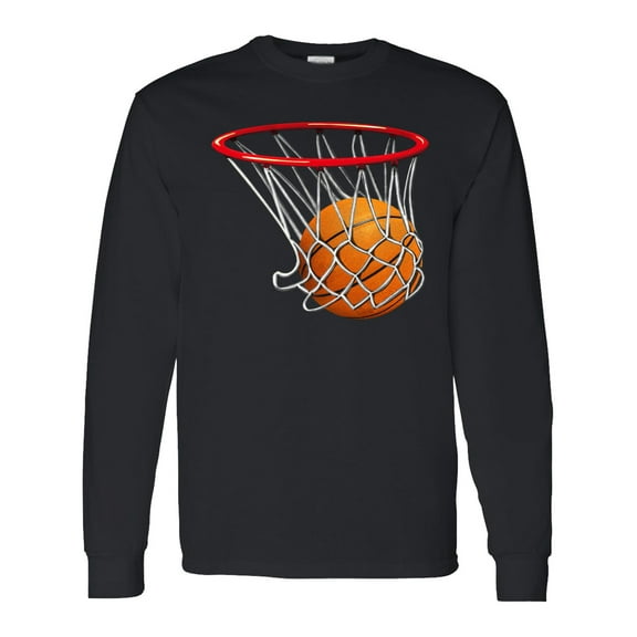 Inktastic Basketball Swish Long Sleeve T-Shirt
