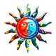 thumbnail image 1 of Colgante de decoración de de sol ,7 pulgada jardín interior al aire libre Sunnimix Arte de la pared del sol, 1 of 7
