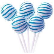Sassy Spheres Blue Striped Blueberry Ball Lollipops, 100 count