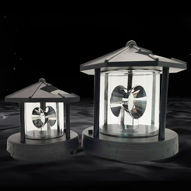 Faro giratorio, faro giratorio LED, faro giratorio LED, luz solar para paisaje, apariencia llamativa Jadeshay A