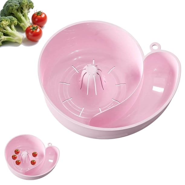 Utensilios de cocina, cesta automática para lavar verduras con forma de caracol, lavabo, escurridor giratorio para bayas, colador portátil para lavar verduras en casa.