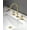 Brushed Gold, variant on Brushed Gold Bathroom Faucet, Indare Two Handles 360° Swivel Spout Widespread 4Inch 8Inch Brass Bathroom Sink Faucet 3 Hole with Pop-Up Drain and Water Supply Lines