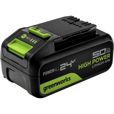 Greenworks 24V 5.0AH Lithium-Ion Battery,LB24A050,Black