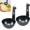 thumbnail image 6 of ROCKROK Set of 2 Convenient Hangable Eggs Poacher Set Poaching Cups for Perfect Eggs, 6 of 7