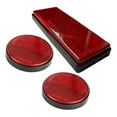 thumbnail image 5 of funtasica 3x Motorcycle Night Reflector Replaces Spare Parts Reflective Warning Reflector Light Reflective Strip for Truck Trailer Red, 5 of 8