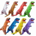 thumbnail image 3 of Ropa inflable divertida para niños, disfraz de dinosaurio, muñeco, accesorios para Halloween, disfraz inflable de Tiranosaurio Rex, 3 of 4