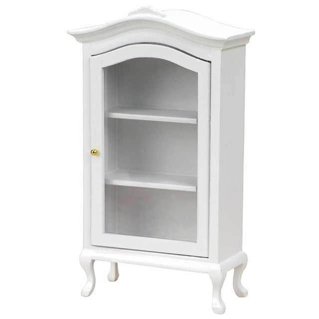1/12 Armario de Cocina de Madera Nevera Muebles Accesorio , blanco h Sunnimix Gabinete en miniatura