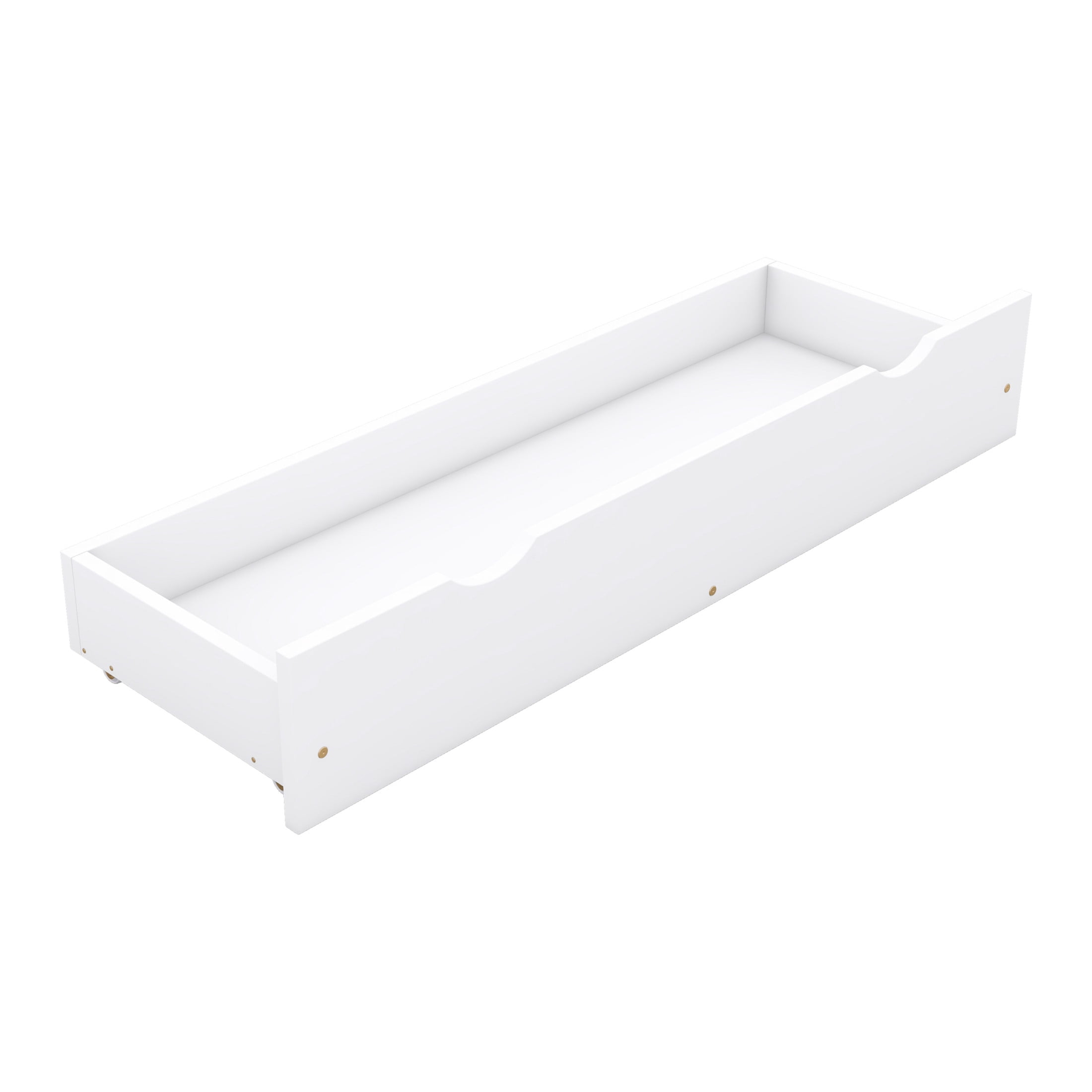 Noble House Nira Queen Size House-Shaped Platform Bed, Solid Pine Wood Bed with Storage Drawers, Space Saving, White