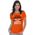 thumbnail image 3 of Can Never Own Too Many Cowgirl Boots Womens Slim Fit Graphic Tee Brisco Brands X, 3 of 5