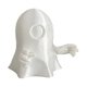 thumbnail image 1 of Cubierta de gancho de remolque de Halloween con forma de fantasma, piezas de decoración compactas, a prueba de polvo, fáciles de instalar. Blanco, 1 of 6