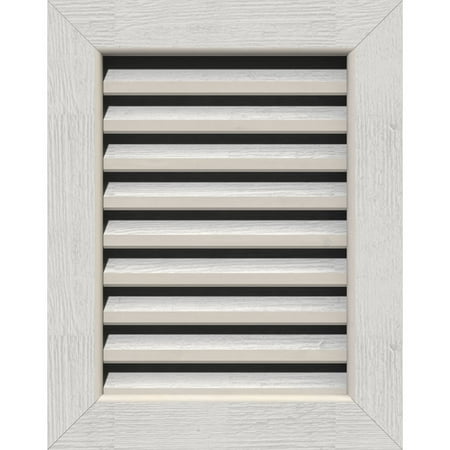 

20 W x 34 H Vertical Gable Vent (25 W x 39 H Frame Size): Primed Functional Rough Sawn Western Red Cedar Gable Vent w/ 1 x 4 Flat Trim Frame