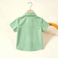 thumbnail image 4 of Odeerbi Camisa de Vestido Para Niños Con Corbata de Manga Corta Con Impresión de Carta Camisas de Uniforme Escolar, 4 of 8