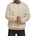 thumbnail image 4 of KISSMODA Men's Crewneck Sweatshirt Casual Long Sleeve Sweat Shirts Comfy Basic Winter Pullover Shirt, 4 of 4