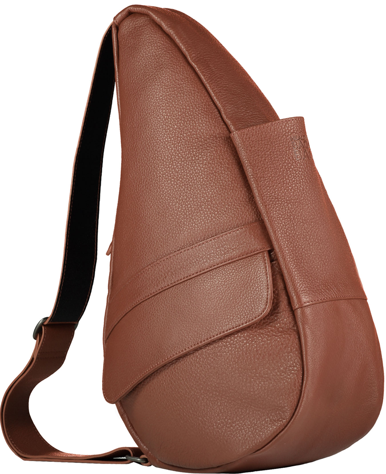 AmeriBag 19" Leather Crossbody Sling Healthy Back Bag (Chestnut)