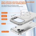 thumbnail image 4 of Magnetic Case For IPhone 17 Pro Max (6.9"),Compatible With MagSafe,Heavy-Duty Shockproof, Electroplated Dual Color Magnetic Phone Cover,Grey White,For iPhone 17 Pro Max, 4 of 9