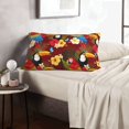 thumbnail image 5 of Plush Throw Pillow Covers, Colorful Cute Parrot Toucan Bird Pillow Cases with Invisible Zipper, Breathable Microfiber Pillow Cases Standard Size for Sleeping Bedroom Sofa Living Room 20x30, 5 of 5