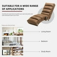 thumbnail image 3 of Chaise Lounge Chair, Massage Chaise Lounge with Remote Control, Ergonomic Electric Recliner Sofa Leisure Chairs Long Lounger Sleeper Chair for Office Bedroom Living Room, Coffee, 3 of 8