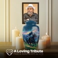 thumbnail image 5 of Yatskia Horse Polo with Mountains Little Cremation Keepsake Urns for Human Ashes Adult Mother and Father, Large Funeral Burial Urn for Ashes Adult Male, (Classic 10 Inch and 3 Inch), 5 of 8