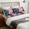 thumbnail image 6 of Naloa Rose Flowers Super Soft 20x60 Body Pillow Case,Long Side Hidden Zipper（PILLOWS ARE NOT INCLUDED）, 6 of 6