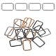thumbnail image 1 of Uxcell 18Pcs Hebillas Rectangulares de Metal, Anillos de Cinta Cuadrada de 4/5" x 1 2/7" para Camping, Perros, Equipaje, Multicolor, 1 of 6