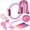 Pink, variant on 13 Pcs Home Pilates Essentials Kit for Women, Pilates Kit for Home Workouts, Pilates Equipment with Figure 8 Resistance Band, 14" Magic Circle, Yoga Ring, Pilates Accessories Set for Starter Workout