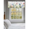 thumbnail image 3 of Valances for Windows Spring Flower Rod Pocket Short Curtain for Bathroom Living Room Bedroom Blue Pink Tulip Floral Wildflower Easter 1 Panel 54x18in, 3 of 9
