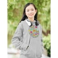 thumbnail image 2 of Circle Of Flowers Hoodie Juniors -Image by Shutterstock,  Small, 2 of 4