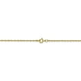 thumbnail image 4 of 10K Yellow Gold necklace Rope chain Pendant 24 in 0.8 mm, 4 of 5