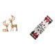 thumbnail image 1 of de mesa con escultura de reno europeo, decoración navideña de invierno, artesanía coleccionable para amantes de los ciervos, de Navidad d, 1 of 8