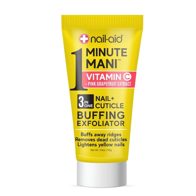 Exfoliante pulidor de uñas y cutículas 3 en 1 Nail-Aid con vitamina C