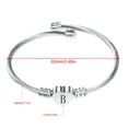 thumbnail image 7 of Mother's Day Sale Clearance - Heart Initials Bracelet-A-Z Stainless Steel Engraved Charm Bracelet, Woman Girl Jewelry Birthday Festival Gift, 7 of 7