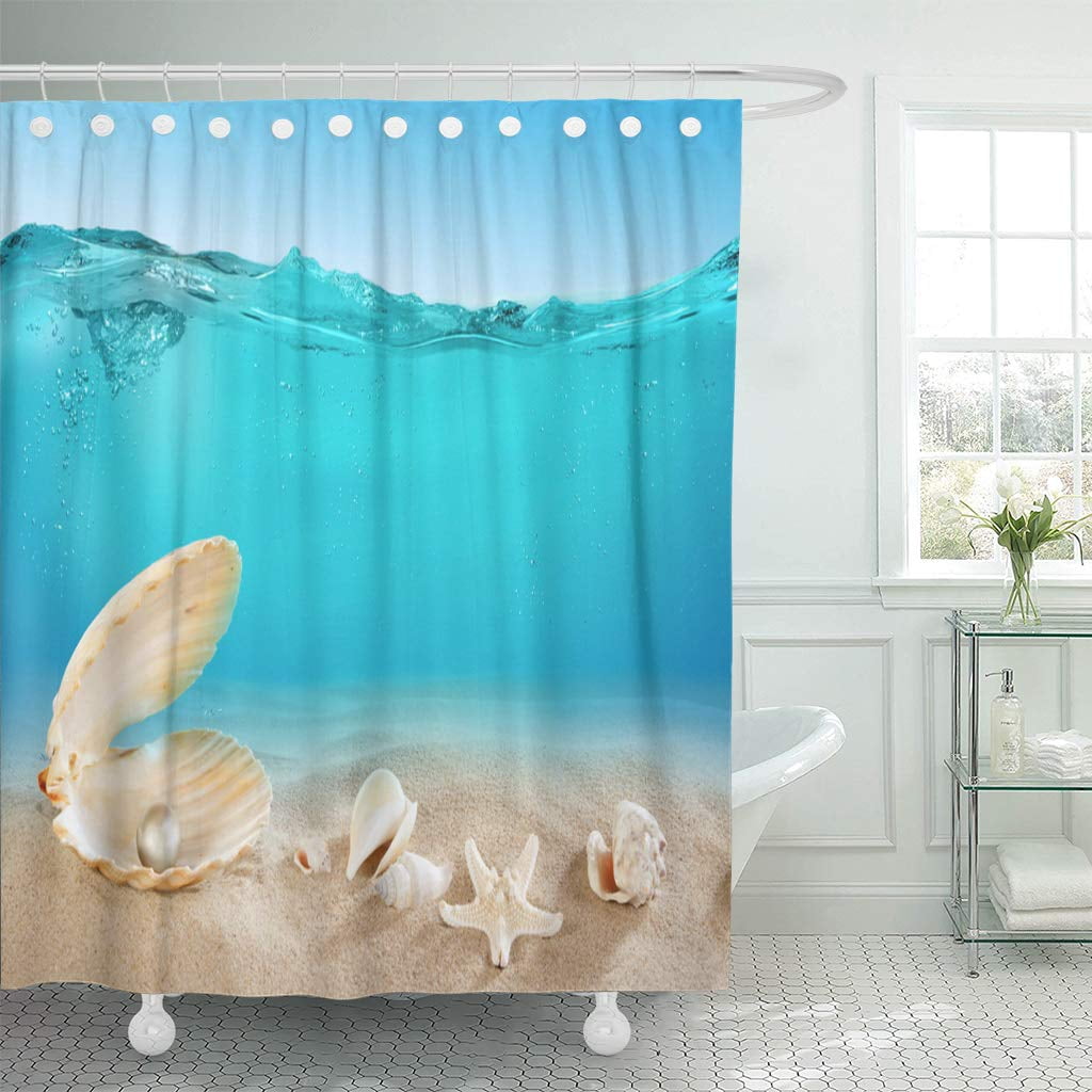 KSADK Blue Shell Pearl Colorful Sea Beach Ocean Sand Travel Bright