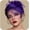 purple, variant on Women's Fascinator Hat with Birdcage Veil Flower and Feather for Derby Tea Party Wedding