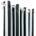 thumbnail image 2 of Outdoor Decor Seascapes Stripe Outdoor Grommet Top Panel (Set of Two) 50 x 84 Black, 2 of 5